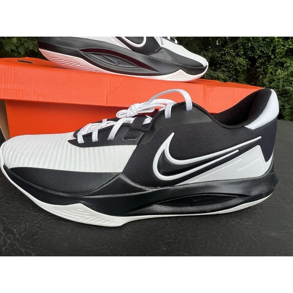 Nike‎ Precision VI Running Shoe Black White Size 14